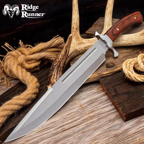 Vista 2 de RIDGE RUNNER Denali Ridge - Cuchillo y funda para palillo de dientes, acero inoxidable de espiga completa