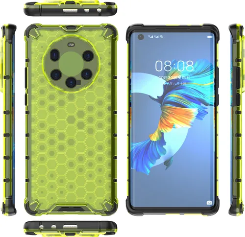 Vista 18 de Pzwoxukhov Funda compatible con Huawei Nova 3i, compatible con Huawei P Smart+ 2018 Honeycomb Anti-Drop Shock-Absorbing Case Negro