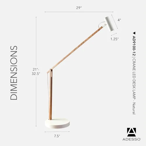 Vista 3 de ADS360 AD9100-12 Lámpara de escritorio LED grúa