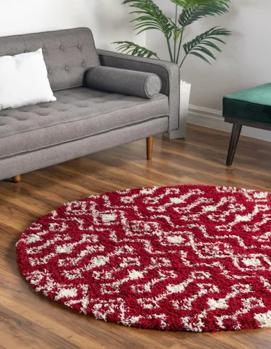Vista 67 de Unique Loom Moroccan Trellis Shag Collection - Alfombra de área - Meknes (2 pies 2 pulgadas x 3 pies 1 pulgada, rectangular, marrón claro/marfil)