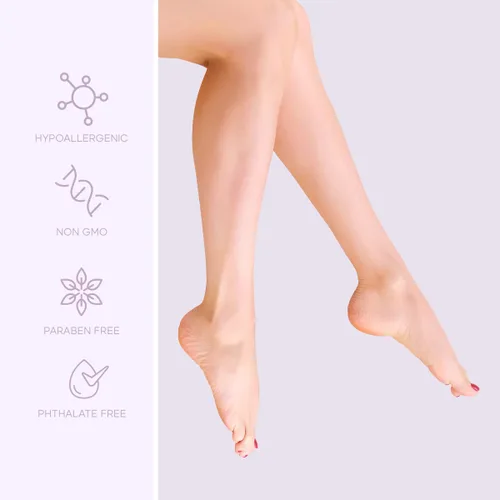 Vista 4 de Skin Aesthetics Mascarillas para pies de lavanda y menta, reparan y suavizan los pies agrietados, hidratantes y exfoliantes, cuidado de la piel
