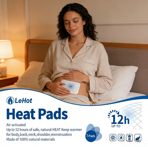 Vista 9 de Hot Body Warmers - 30 Pack Disposable Adhesive Patches for Up to 12 Hours of Safe, Natural Heat, Ideal for Outdoor Activities Like Skiing, Hiking &