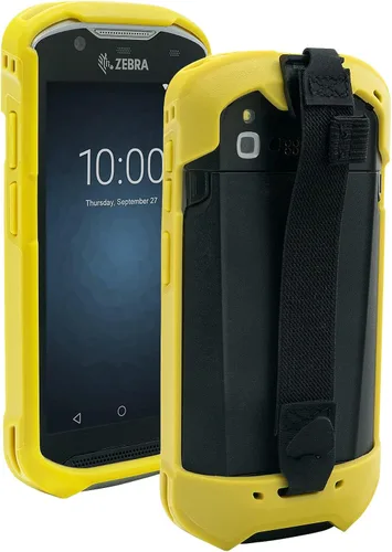 Vista 9 de IYOUBOL Funda Protectora Amortiguadora Resistente con Correa de Mano para Zebra TC51 TC510K TC52 TC56 TC57 (Verde)