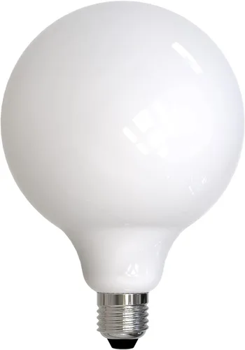 Vista 9 de Bulbrite Bombillas LED G40 de vidrio lechoso regulables de 8,5 vatios con base de tornillo medio (E26) 2700K (luz blanca cálida), 800 lúmenes