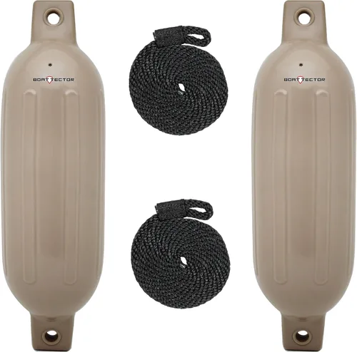 Vista 36 de Extreme Max 3006.7375 BoatTector Defensa Inflable Value Paquete de 2 - 4.5" x 16", Negro
