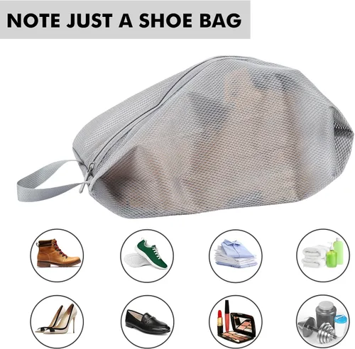 Vista 3 de Fixwal Bolsas de zapatos para viajes, Gris