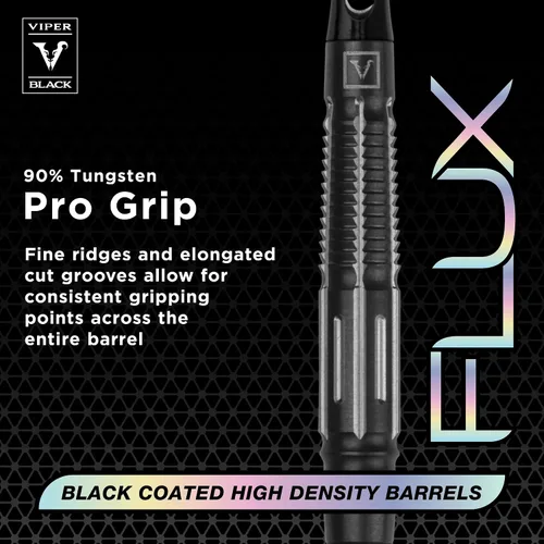 Vista 2 de Viper Juego de dardos de conversión de punta suave o acero profesional de tungsteno de flujo negro al 90%