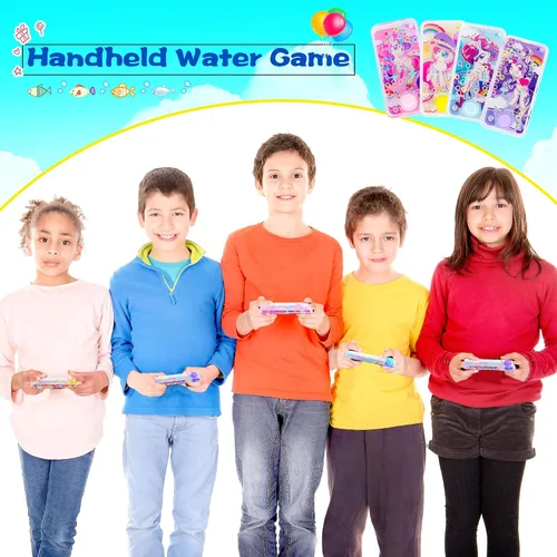 Vista 4 de 8 piezas de mano juegos de agua de mano anillo de lanzamiento de agua juego de anillo de agua de mano juguete para niños regalos de fiesta novedad