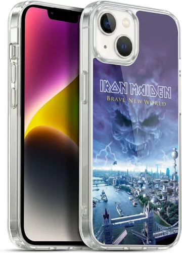 Vista 139 de Head Case Designs Funda de gel suave con licencia oficial de Iron Maiden Brave New World, compatible con Apple iPhone 7 Plus/iPhone 8 Plus Nuevo
