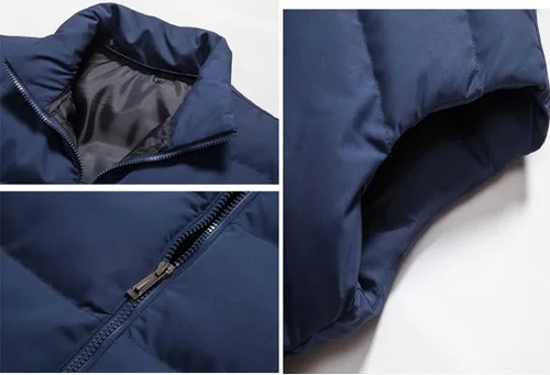 Vista 6 de Chalecos de abrigo para hombre, para invierno, cálido, para exteriores, acolchado, ligero, chaleco