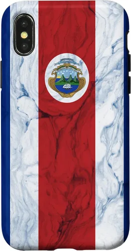 Vista 5 de Bandera de Costa Rica y fondo elegante - Funda del orgullo costarricense para iPhone 17