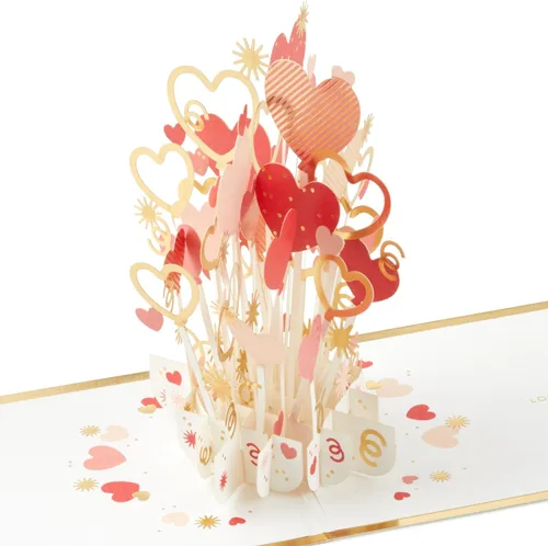 Vista 9 de Hallmark Paper Wonder - Tarjeta desplegable para el día de San Valentín (cupcake de panal de miel)