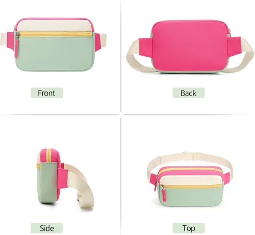Vista 8 de Riñonera para adolescentes, bolsa para cinturón, bonita bolsa cruzada para regalo