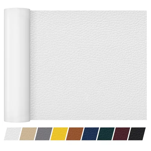 Vista 12 de Cinta de parche de reparación de cuero de 4 x 60 pulgadas, cinta autoadhesiva fuerte para muebles, sofás, sillones, asientos de automóvil, armarios