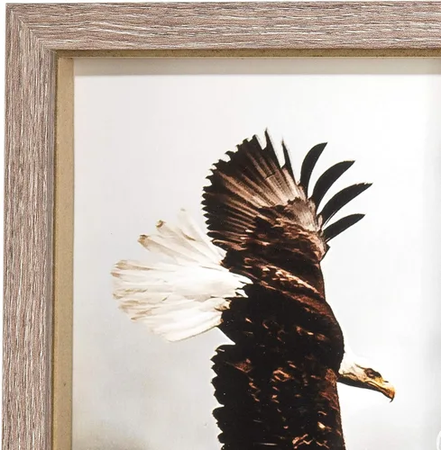 Vista 3 de Dicksons Placa decorativa de madera con texto en inglés "Wait Upon The Lord Renew Strength" Black Eagle (12 x 15 pulgadas)