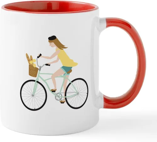 Vista 20 de CafePress Bicycle Bike Riding 11 Oz Ceramic Mug 11 oz (325 ml) Ceramic Coffee Mug