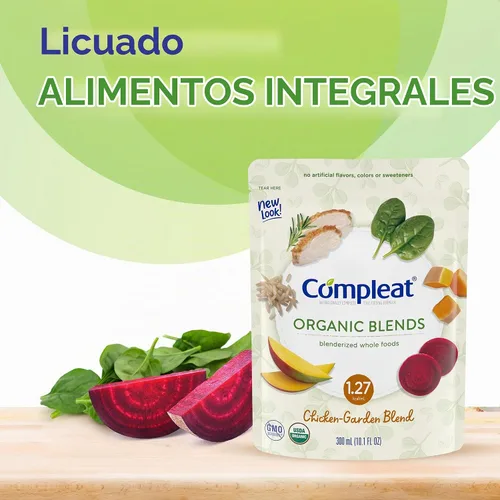 Vista 5 de Nestle Compleat Organic Blends - Suplemento oral de gallina-jardín, bolsa de 10.1 onzas, 24