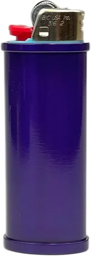 Vista 12 de DIYLuxury - Funda de metal para encendedor BIC Standard J6, EZ Reach Lighter, resistente, personalizable, reutilizable, funda individual