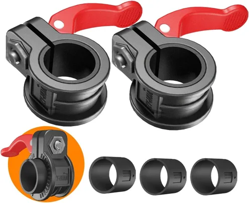 Vista 14 de Mini clips de barra de 1 pulgada I collar de barra ajustable de varios tamaños I Abrazaderas de barra de 1 pulgada, clips de peso de liberación Negro