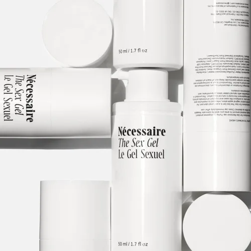 Vista 3 de Nécessaire The Sex Gel. Lubricante personal a base de agua. Ácido hialurónico + Ácido láctico. Sin fragancia añadida. No mancha. Seguro