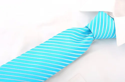 Vista 4 de Scott Allan - Corbatas de rayas para hombre - Corbata tejida para hombre