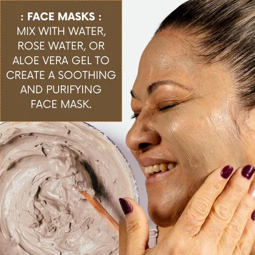 Vista 4 de Polvo de arcilla de lava Rhassoul 100% natural marroquí/Nude/Ghassoul para máscaras capilares, cremas, máscaras, exfoliantes y fabricación de jabón