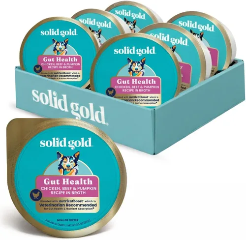 Vista 11 de Solid Gold Complemento de Comida Húmeda para Perros y Copitas de Comida - Con Carne de Res y Batata para Soporte de Cadera y Articulaciones