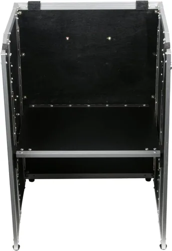 Vista 5 de Soporte plegable para DJ de 19" de ancho x 26" de alto Sets up in seconds, compact for transport, sturdy performance platform, ideal for mobile