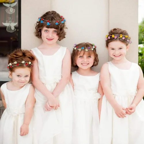 Vista 8 de 20 diademas LED con corona de flores, tocado luminoso con luces LED, corona de flores para niñas, mujeres, bodas, festivales, vacaciones, Navidad