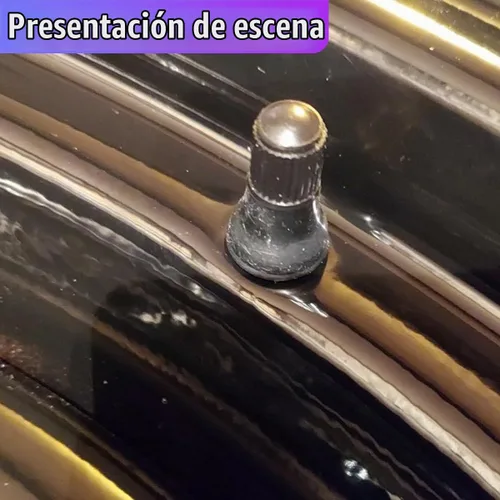 Vista 6 de YoRise 8 unidades TR412 Vástagos de válvula de neumático sin cámara, Kit de vástagos de válvula automotriz de goma de montaje rápido resistente