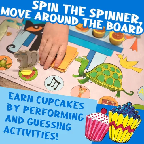 Vista 5 de Briarpatch Pete the Cat The Missing Cupcakes Game, Fans of Pete the Cat Books, Edades 3+