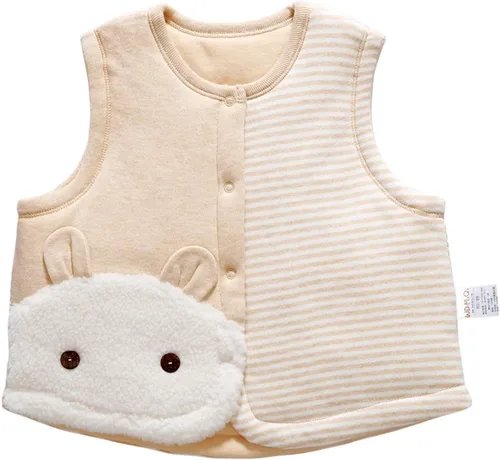Vista 17 de Monvecle - Chaleco de algodón cálido para bebé o niño pequeño (Unisex)
