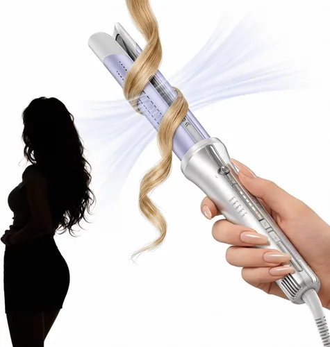 Vista 10 de SHEGLAM One Touch Airflow Styler Pro Rotación automática 3.0 Tecnología Cool Air para rizos sin espera, rizador, rizos hinchables y duraderos, cero