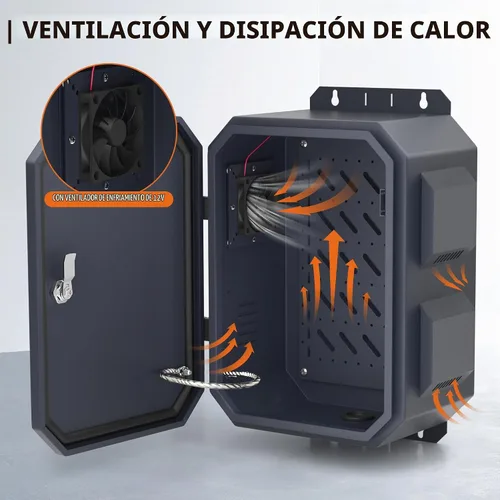 Vista 3 de Joinfworld - Caja eléctrica para exteriores (15.7 x 11.8 x 7.9 pulgadas)