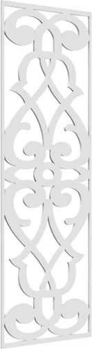 Vista 105 de 9 3/8"W x 24 3/8"H x 1/4"T Bellaire Decorativos Paneles de pared de madera calado, abedul