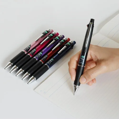 Vista 4 de Uni MSXE510005.13 Jetstream 0.5 mm Bolígrafo múltiples tintas y lápiz mina 0.5 mm , Negro