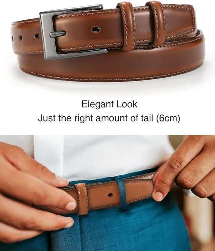 Vista 5 de CHAOREN Mens Dress Belt - Leather Belt for Men 1 18" Formal - Perfect Companion to Mens Dress Shoes