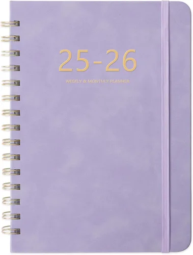 Vista 8 de Agenda académica 2026-2027, agenda semanal y mensual, julio de 2026 a junio de 2027, 6.4 x 8.5 pulgadas, cubierta de piel sintética, agenda anual