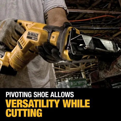 Vista 7 de DEWALT Kit de sierra recíproca inalámbrica MAX* de 20 V, compacto, 2 amperios hora (DCS387D1)