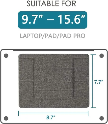 Vista 7 de Soporte invisible para laptop/tablet, soporte de elevación ultradelgado, impermeable, ajustable, desmontable, ligero, 2019, nuevo soporte plegable