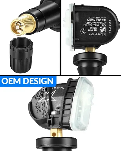 Vista 9 de Sensor TPMS preprogramado YZHIDAINF para: Chevy Impala 2006-2020 Malibu Tahoe Equinox Cruze para: GMC Acadia para: - Cadillac Escalade 315MHz Sensor