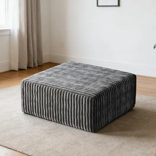 Vista 33 de Sofás modulares de pana otomana de 28.74 pulgadas para sala de estar, taburetes de sofá sin hueso, no requiere montaje, sofá profundo en una caja