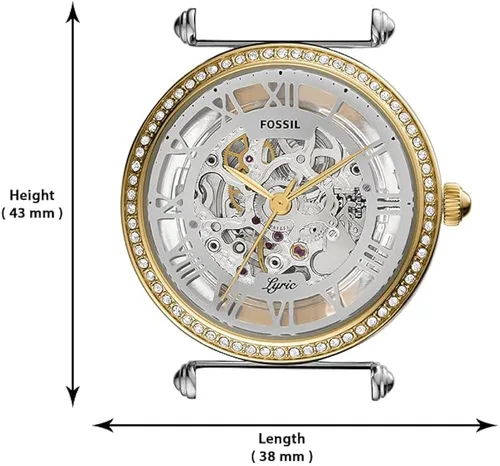 Vista 9 de Fossil Lyric - Reloj mecánico automático de acero inoxidable para mujer