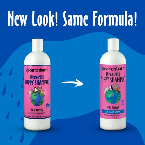 Vista 2 de earthbath todos los Pet Champú naturales, paquete de 1, paquete de de 1 Extra Gentle & Tearless Dog Shampoo, Deodorizing Dog Wash, Cruelty Free