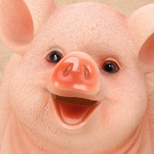 Vista 5 de Norbi - Hucha de resina para niños diseño de cerdito