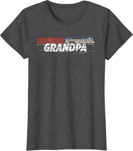 Vista 102 de RC Model Train Shirt Grandpa Train Boxcar HO Scale T-Shirt Negro