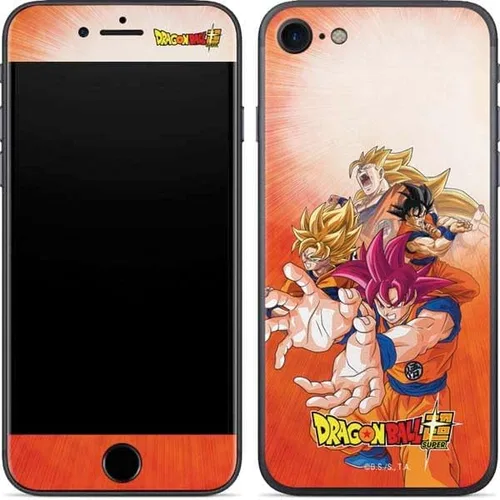Vista 8 de Skinit Calcomanía para teléfono compatible con iPhone SE (2ª y 3ª generación), diseño oficial de Dragon Ball Super Goku
