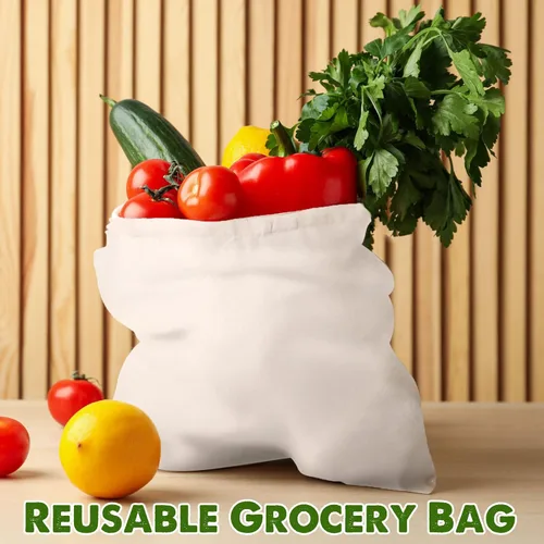 Vista 4 de Mimorou 48 bolsas de algodón de sublimación de 13 x 15 pulgadas, bolsa de lona en blanco reutilizable a granel con asas para sublimación, bricolaje