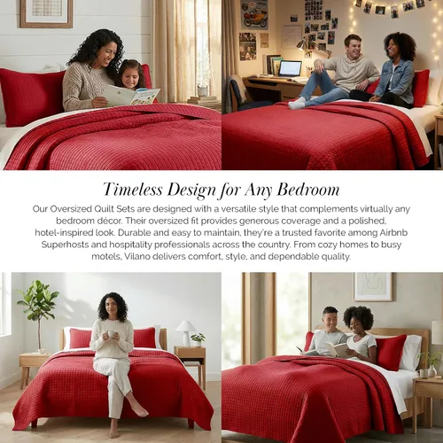 Vista 90 de Southshore Fine Living, Inc. Juego de edredón individual XL, colcha de microfibra acolchada, juego de edredón individual con funda de almohada, ropa