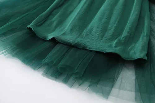 Vista 4 de BTGIXSF - Vestido tipo tutú para niña, vestido sin mangasmanga larga para niña, vestido de verano de tul para niña